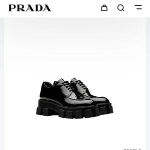 PRADA Monolith Leather Derby shoe